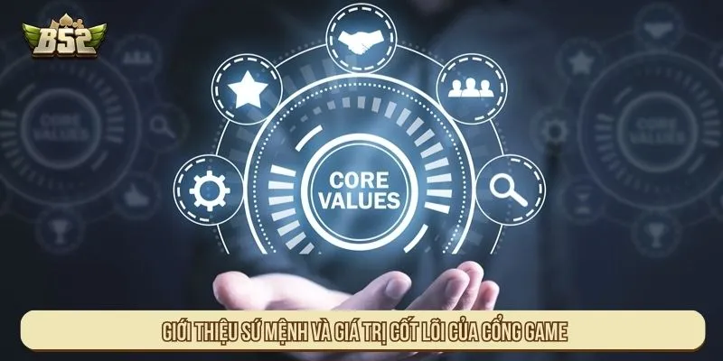 Giới thiệu sứ mệnh và giá trị cốt lõi của cổng game
